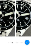 DIFICIANO Narwhal Dive Watch Dots Bezel Date