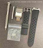 DIFICIANO Narwhal Dive Watch Dots Bezel Date