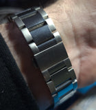 Phylida GMT Automatic Watch Black Aqua-Terra Watch Domed Sapphire Crystal 100M