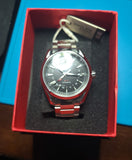 Phylida GMT Automatic Watch Black Aqua-Terra Watch Domed Sapphire Crystal 100M