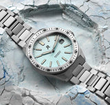 RZE ENDEAVOUR (date) AZURE BLUE TITANIUM WATCH