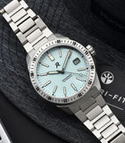 RZE ENDEAVOUR (date) AZURE BLUE TITANIUM WATCH