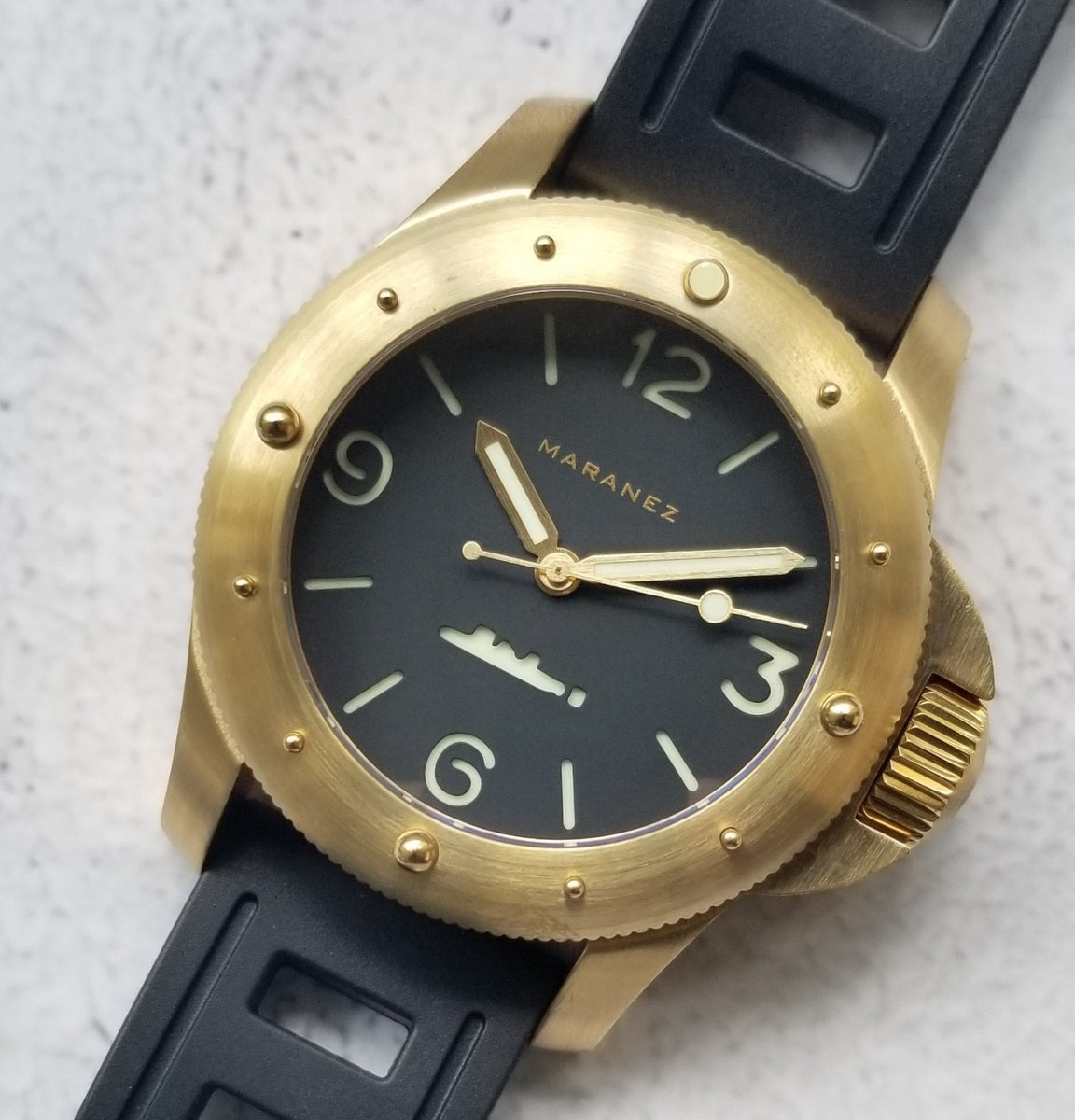Maranez Rawai 45 Brass Watch Black – WShop360