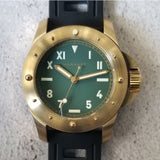 Maranez Rawai 45 Brass Watch Cali dial green