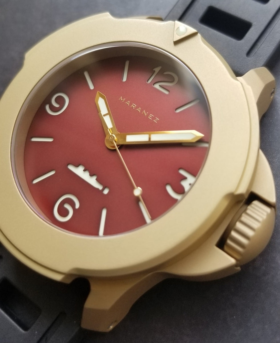 Maranez Bangla 47 brass matt red numbers – WShop360