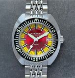 Maranez Samui Steel Automatic Watch Red Yellow