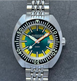Maranez Samui Steel Automatic Watch Teal Yellow