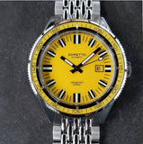 Zoretto Jota 1000m diver Yellow watch