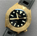 ARMIDA A1 42mm 300m Brass Dive Watch Black no date