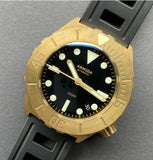 ARMIDA A1 42mm 300m Brass Dive Watch Black date