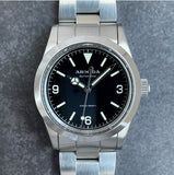 Armida A6 36mm silver printing and hands Watch