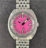 Maranez Samui Vintage Steel Automatic Watch Pink