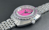 Maranez Samui Vintage Steel Automatic Watch Pink