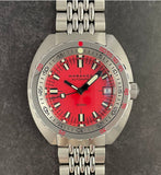 Maranez Samui Vintage Steel Automatic Watch Red