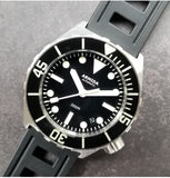 Armida A1 42mm steel black dial white hands sapphire bezel