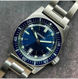 Maranez Blue Kata Diver SS Bracelet watch black