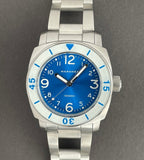 Maranez Racha  1000m Miyota 9015 Diver Watch Blue Sunray