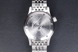 DIFICIANO  Marlin 300M Automatic Watch Silver Sunray/blue