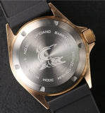 DIFICIANO Barracuda Brushed Blue Bronze 300m Dive Watch 36mm