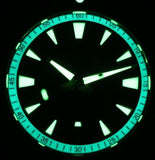 DIFICIANO Barracuda Brushed Blue Bronze Lumed chapter ring 300m Dive Watch 36mm