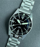 DIFICIANO Narwhal Dive Watch Numbers Bezel No Date