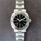 Benarus Moray Watch 38 steel black dart dial C3 lume date