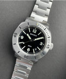 Benarus Moray Watch 40 steel black dial numbers