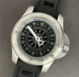 Maranez 49mm Rawai Stainless Steel gauge black Face Watch