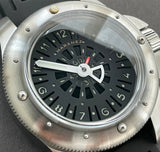 Maranez 49mm Rawai Stainless Steel gauge black Face Watch