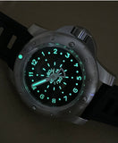 Maranez 49mm Rawai Stainless Steel gauge black Face Watch