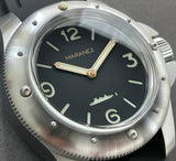Maranez 49mm Rawai Stainless Steel black Face Watch