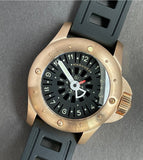 Maranez 42mm Rawai Bronze gauge black Face Watch