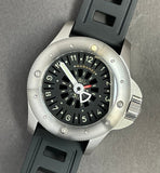 Maranez 42mm Rawai Stainless Steel gauge black Face Watch
