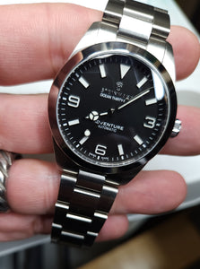 Steinhart Ocean 39 Metropole Black Automatic Wristwatch. Shipped From USA (pre owned)