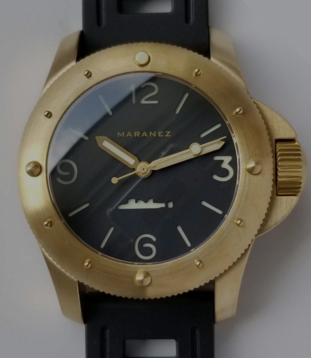 Maranez Rawai 45 Brass Watch Black – WShop360