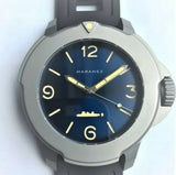 Maranez Bangla 47 titanium automatic watch Blue Sunray dial
