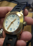 Maranez Layan brass White ceramic watch