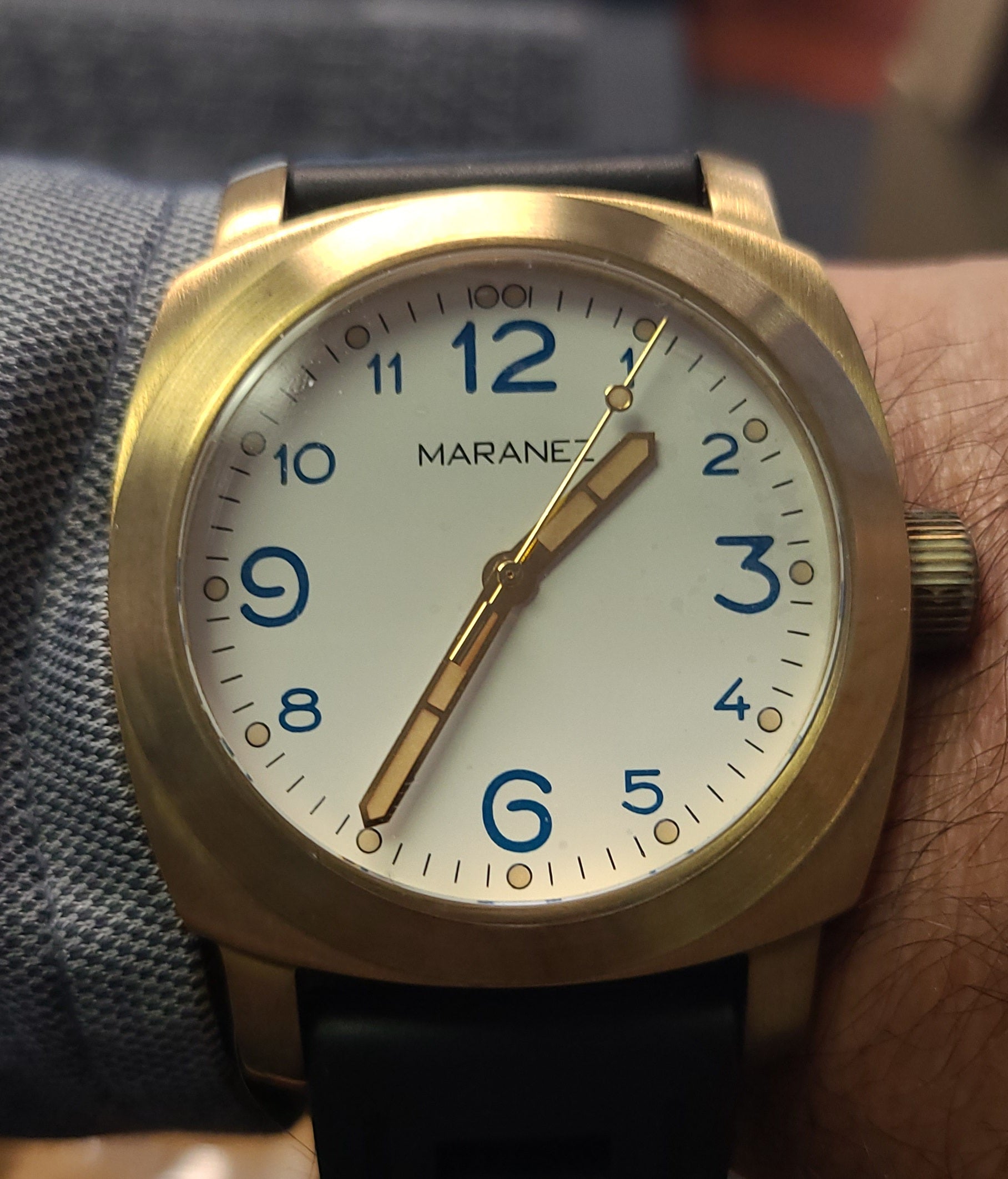 Maranez Layan brass White ceramic watch – WShop360