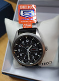 Seiko 5 Automatic Black Dial Men's Watch SNZG15J1 Made in Japan