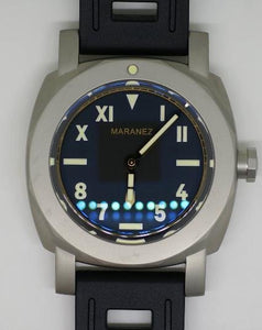 Maranez Karon steel automatic watch  black california