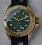 Maranez Rawai 45 Brass Watch Cali dial green