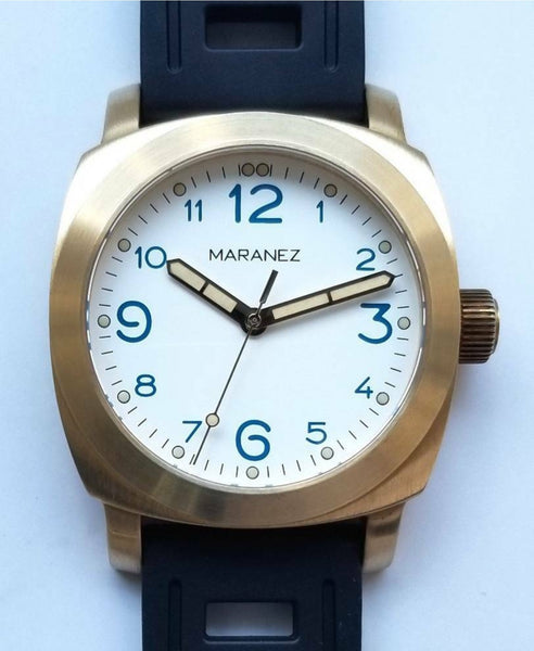 【稼働】Maranez Layan Brass 真鍮 自動巻 ダイバーズウォッチ Maranez Layan brass White ceramic watch – WShop360