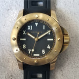 Maranez Rawai 45 Brass Watch Cali dial black