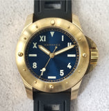 Maranez Rawai Brass Watch Cali dial blue