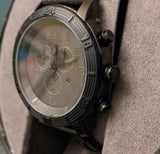 Citizen Eco-Drive Men's BRT Chronograph Leather Strap 46mm Watch (pre owned)
