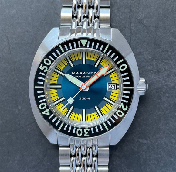Maranez Samui Steel Automatic Watch Blue Yellow