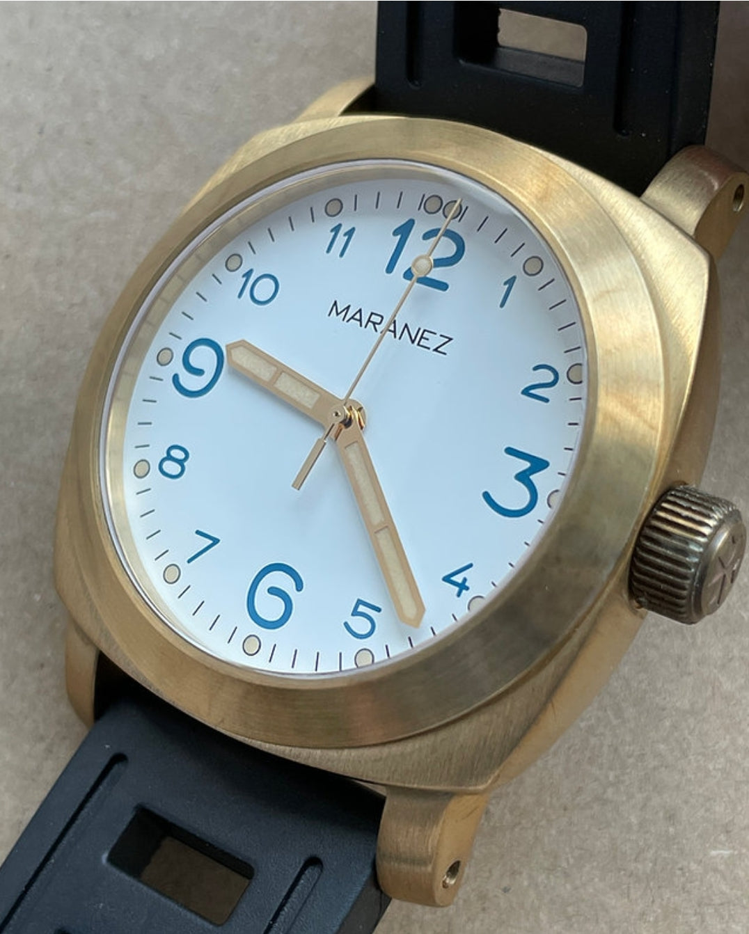 Maranez Layan brass White ceramic watch – WShop360