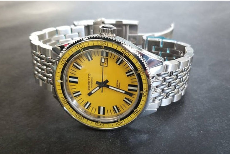 Zoretto Jota 1000m diver Yellow watch – WShop360