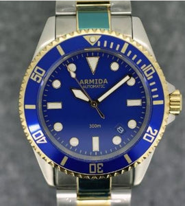 Armida A2 Dive Watch Two Tone Blue