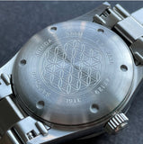 Armida A6 36mm gilt printing and hands engine bezel Watch